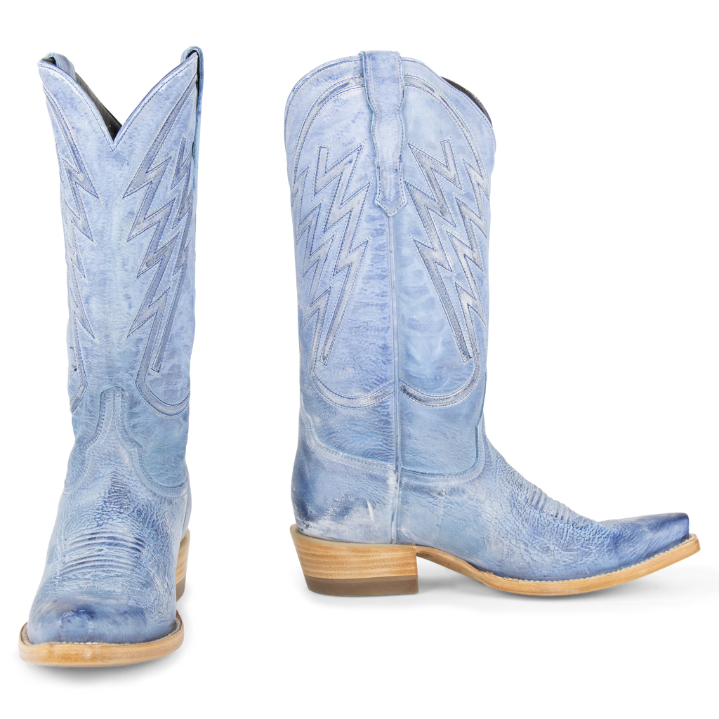 Gamuza Azul - Pointed Toe