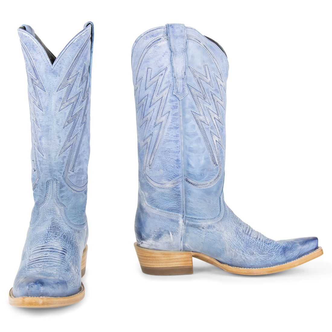 Gamuza Azul - Pointed Toe