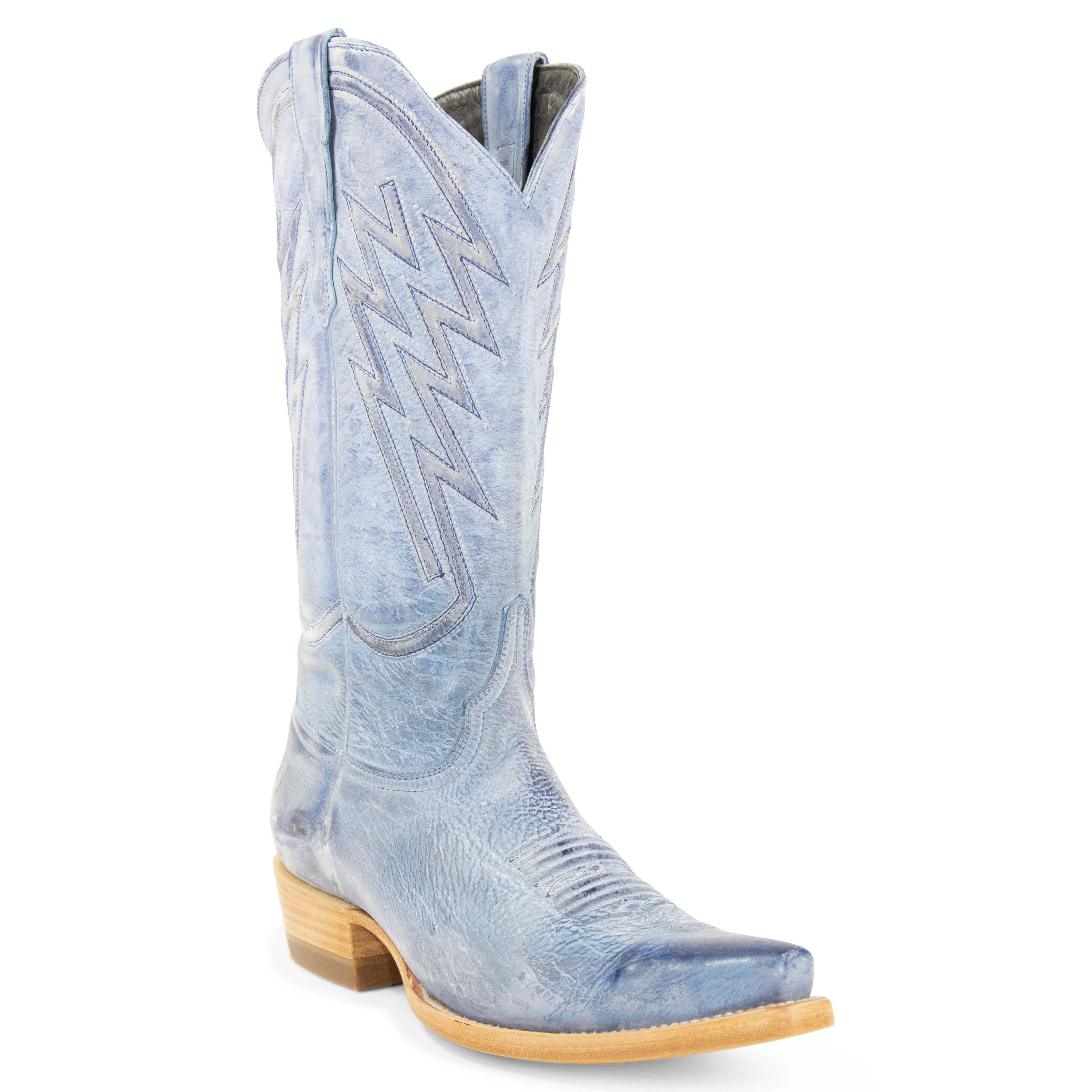 Gamuza Azul - Pointed Toe