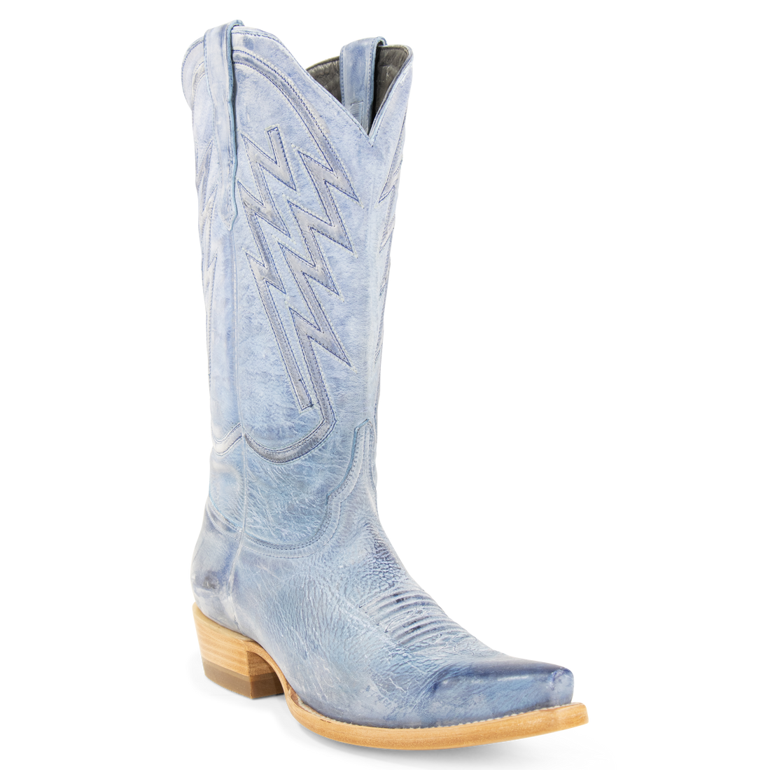 Gamuza Azul - Pointed Toe