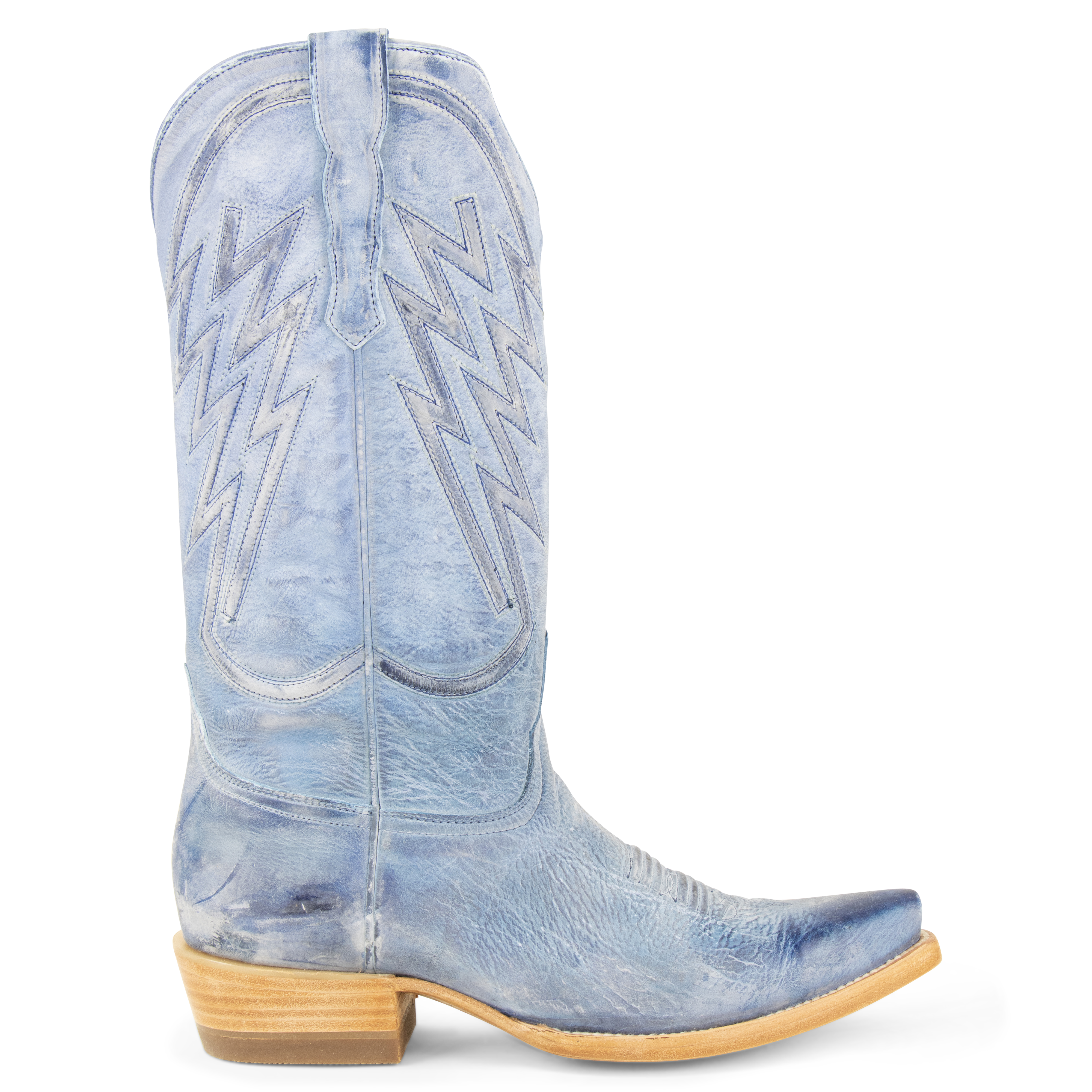 Gamuza Azul - Pointed Toe