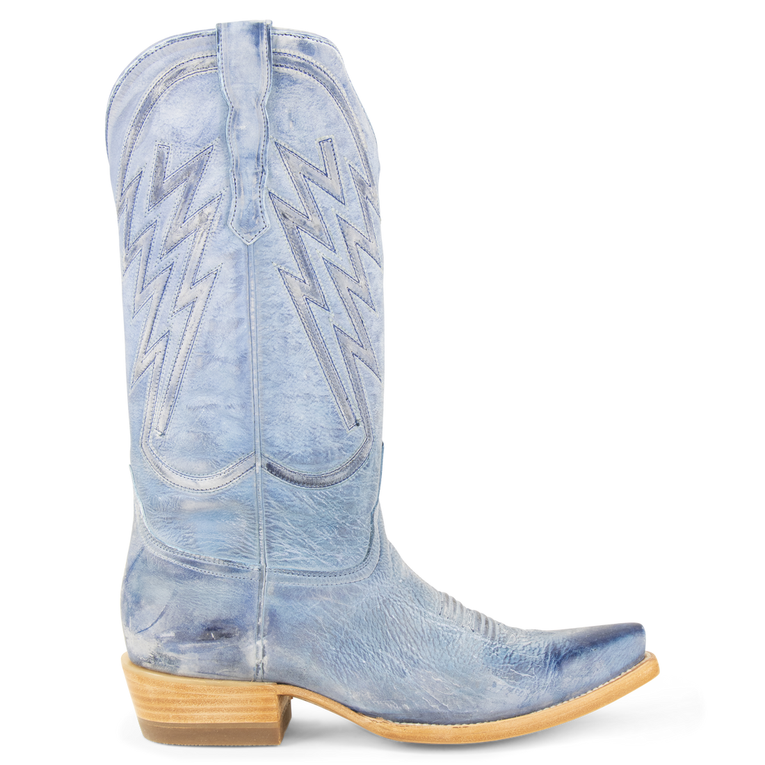 Gamuza Azul - Pointed Toe