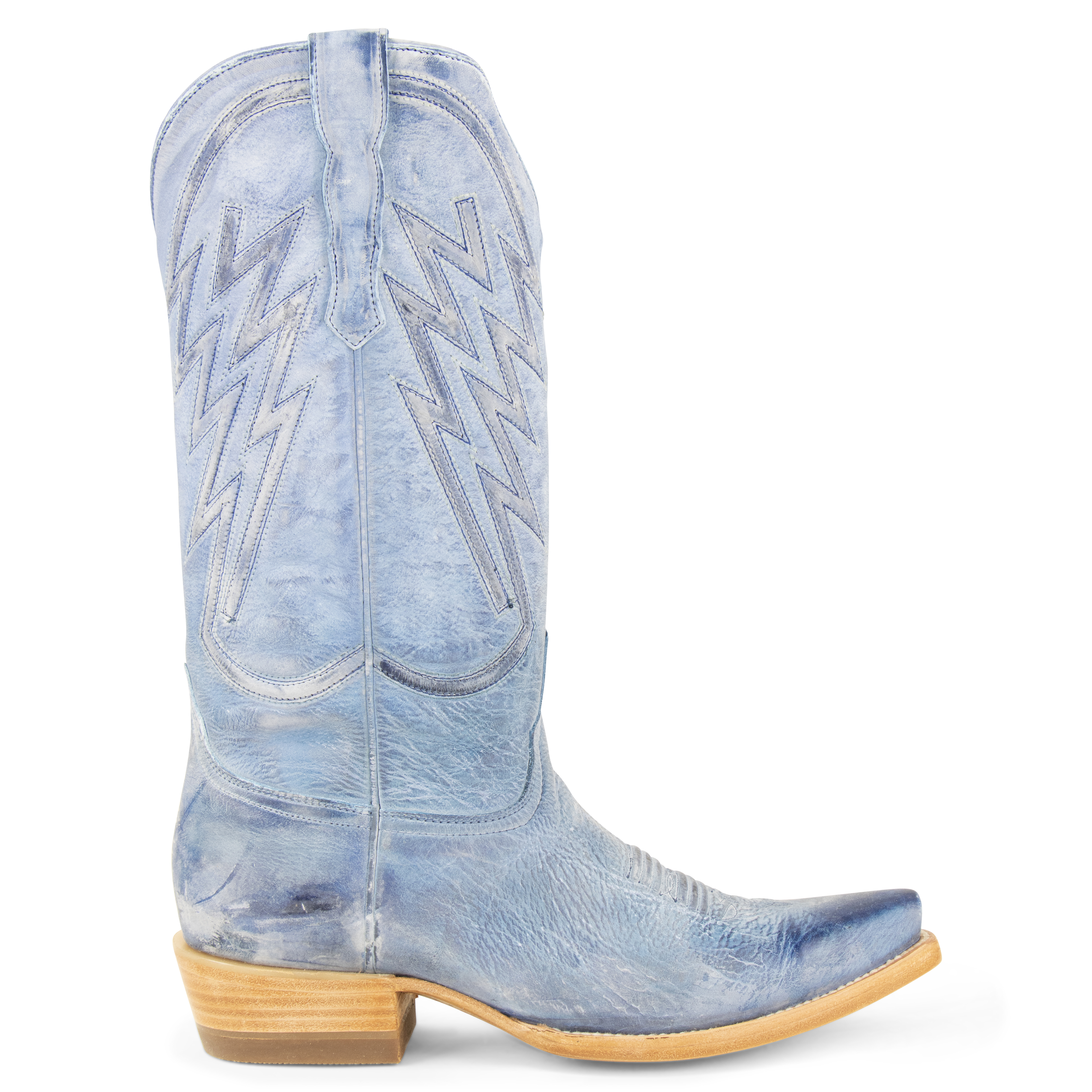Gamuza Azul - Pointed Toe