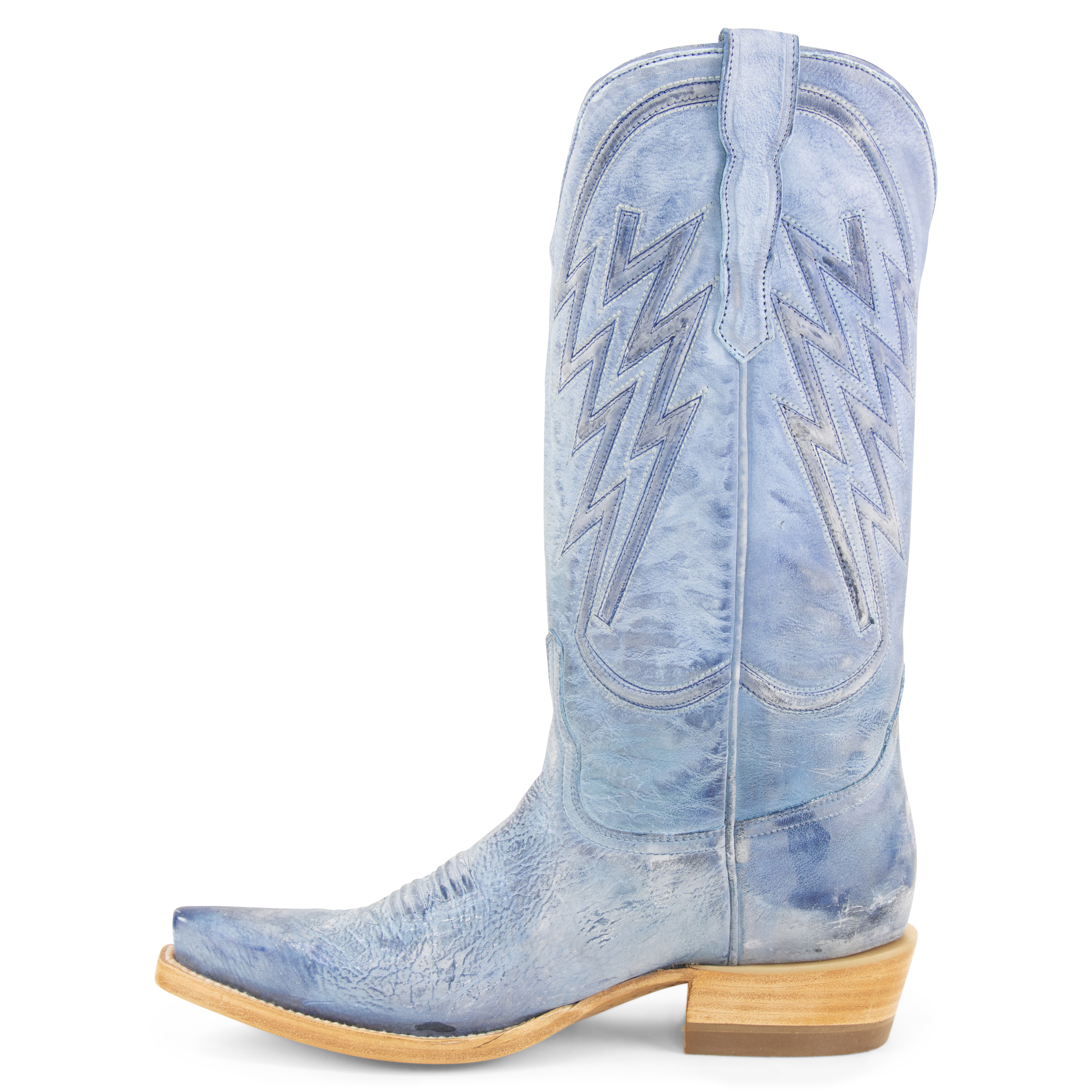 Gamuza Azul - Pointed Toe