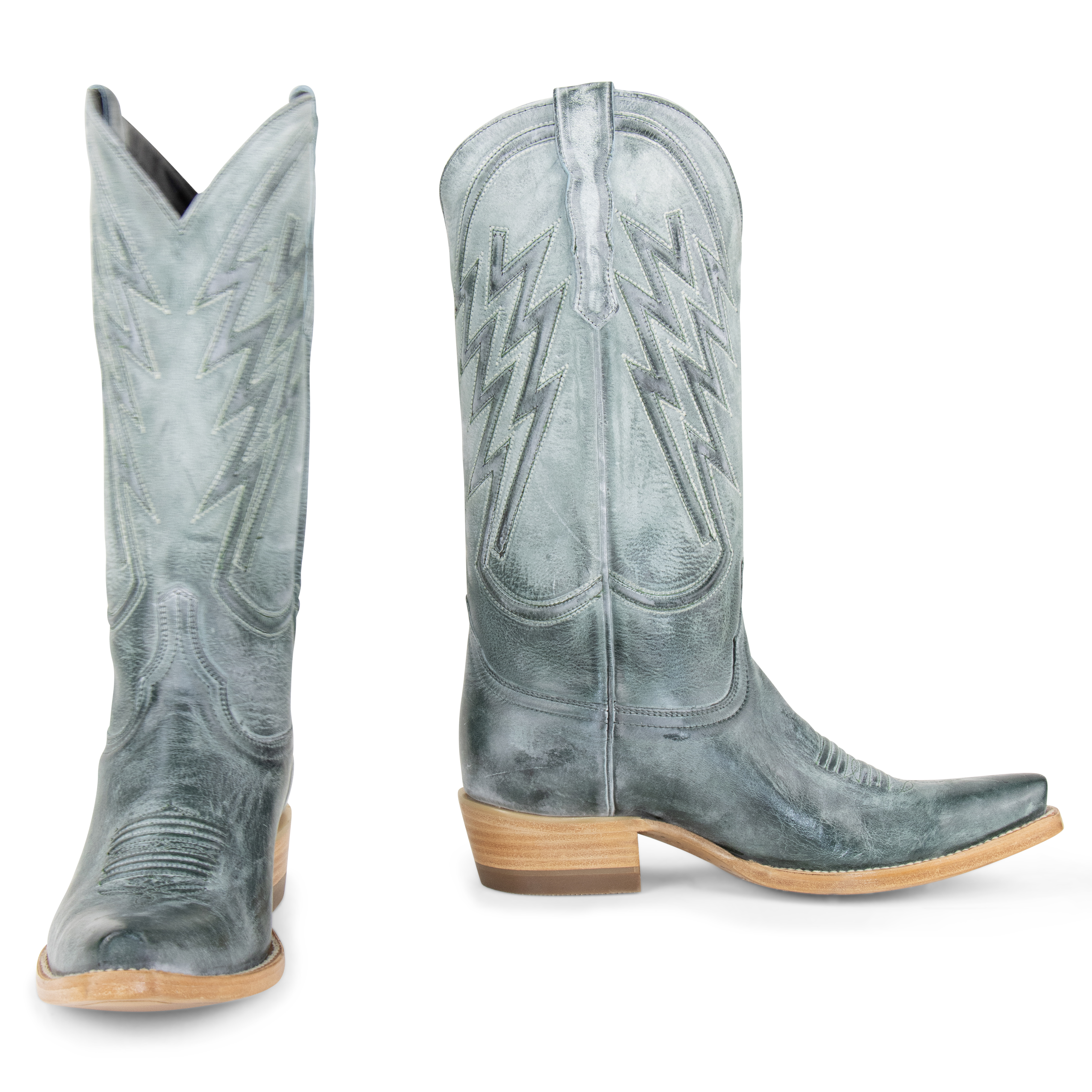 Gamuza Verde - Pointed Toe