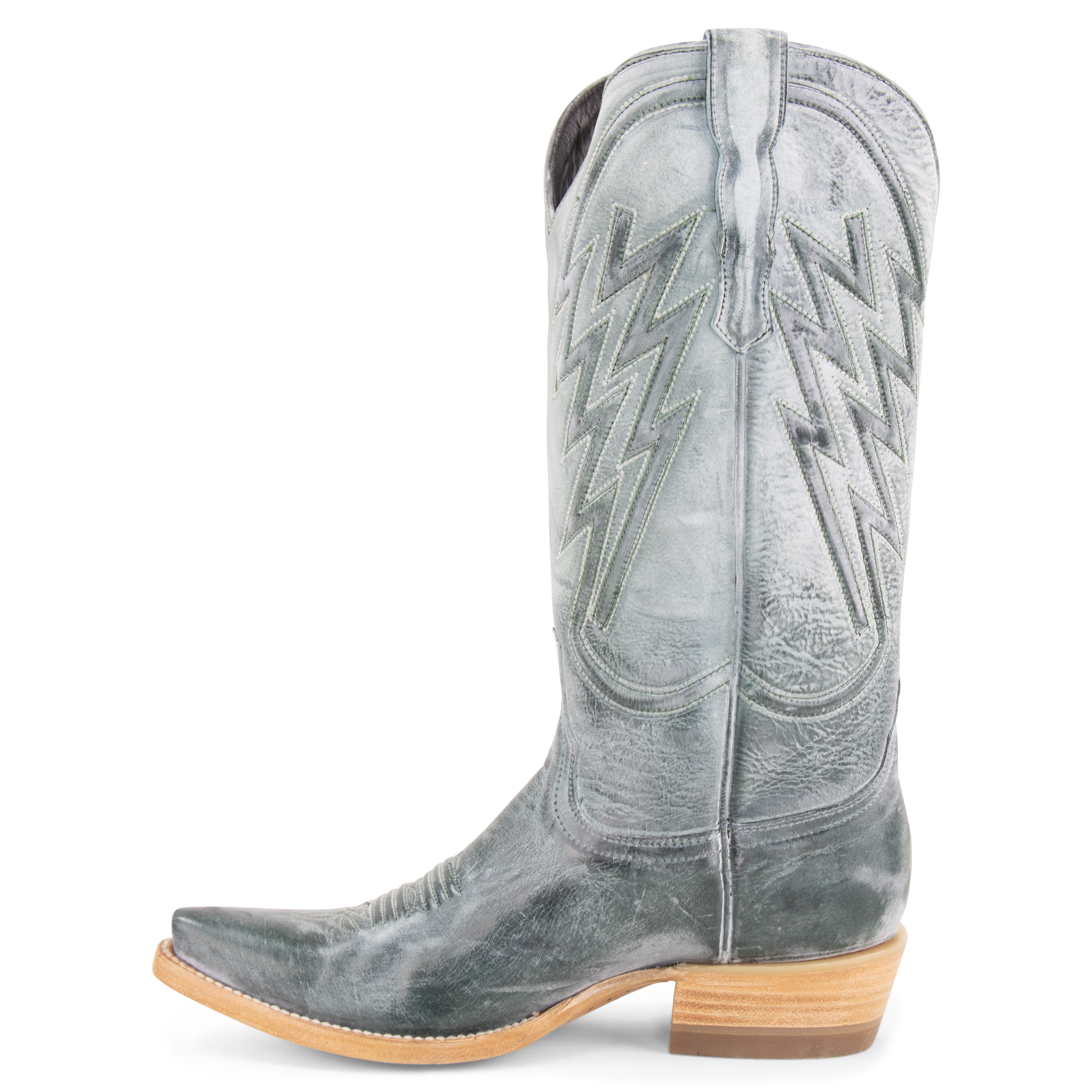 Gamuza Verde - Pointed Toe