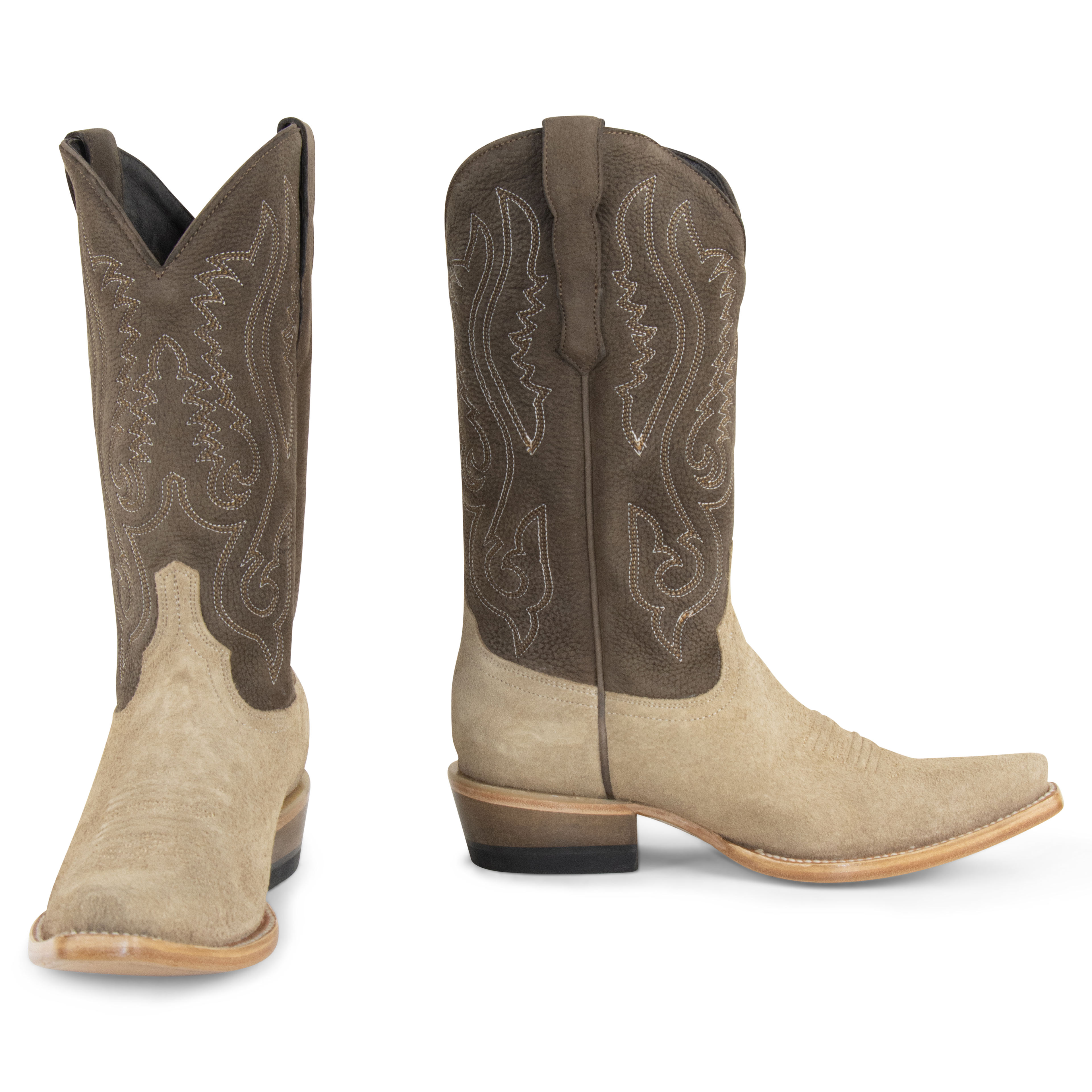 Sand Roughout - Pointed Toe
