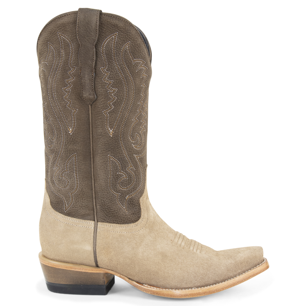 Sand Roughout - Pointed Toe