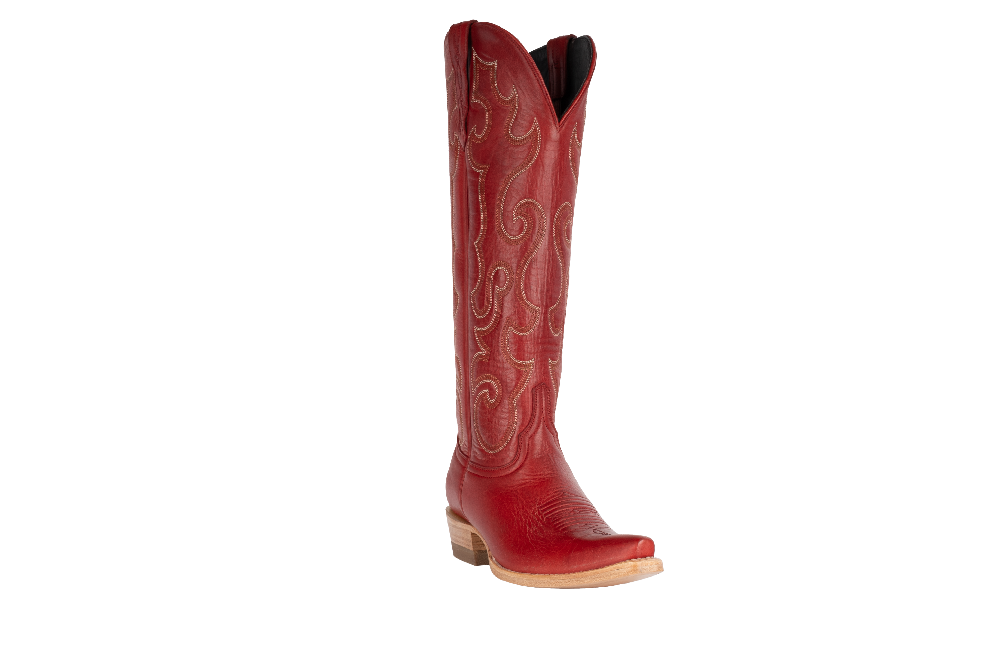 Cowhide Red - Pointed Toe