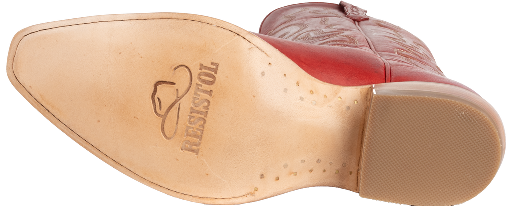 Cowhide Red - Pointed Toe