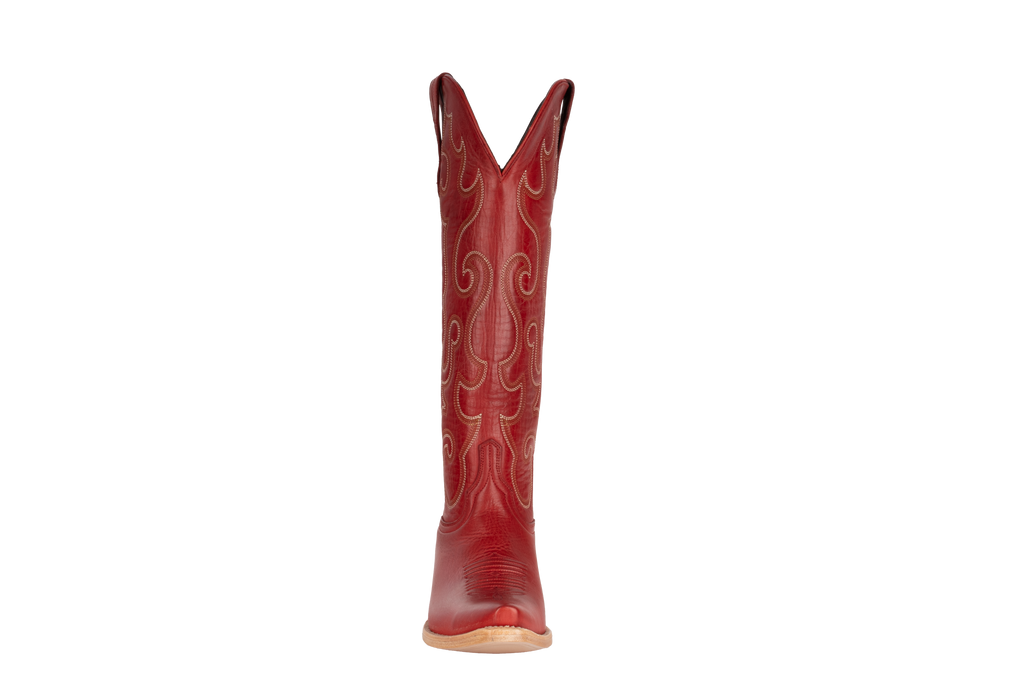 Cowhide Red - Pointed Toe