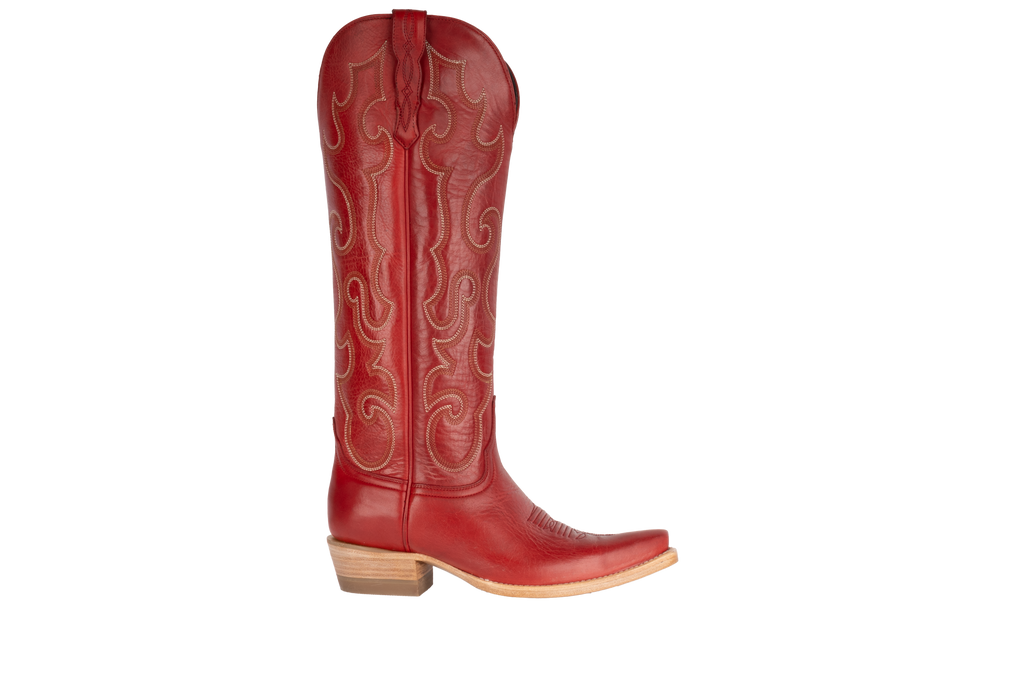 Cowhide Red - Pointed Toe