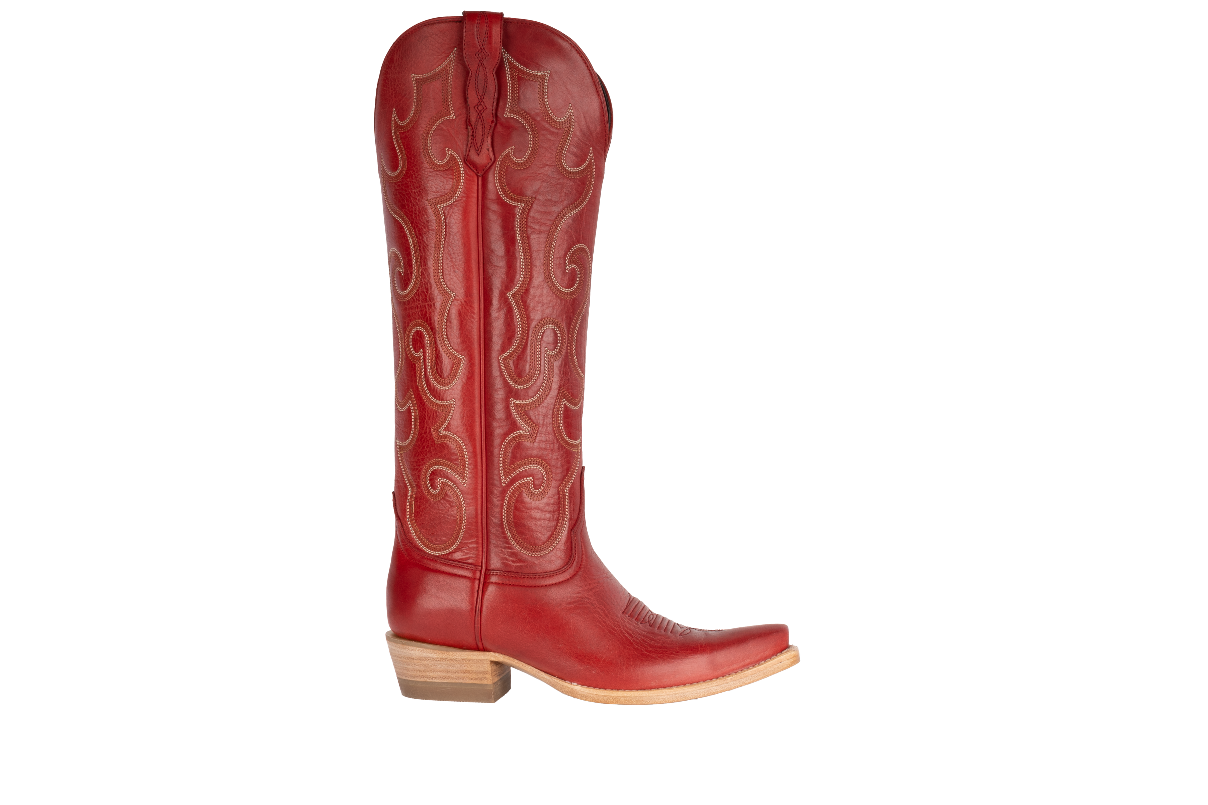 Cowhide Red - Pointed Toe