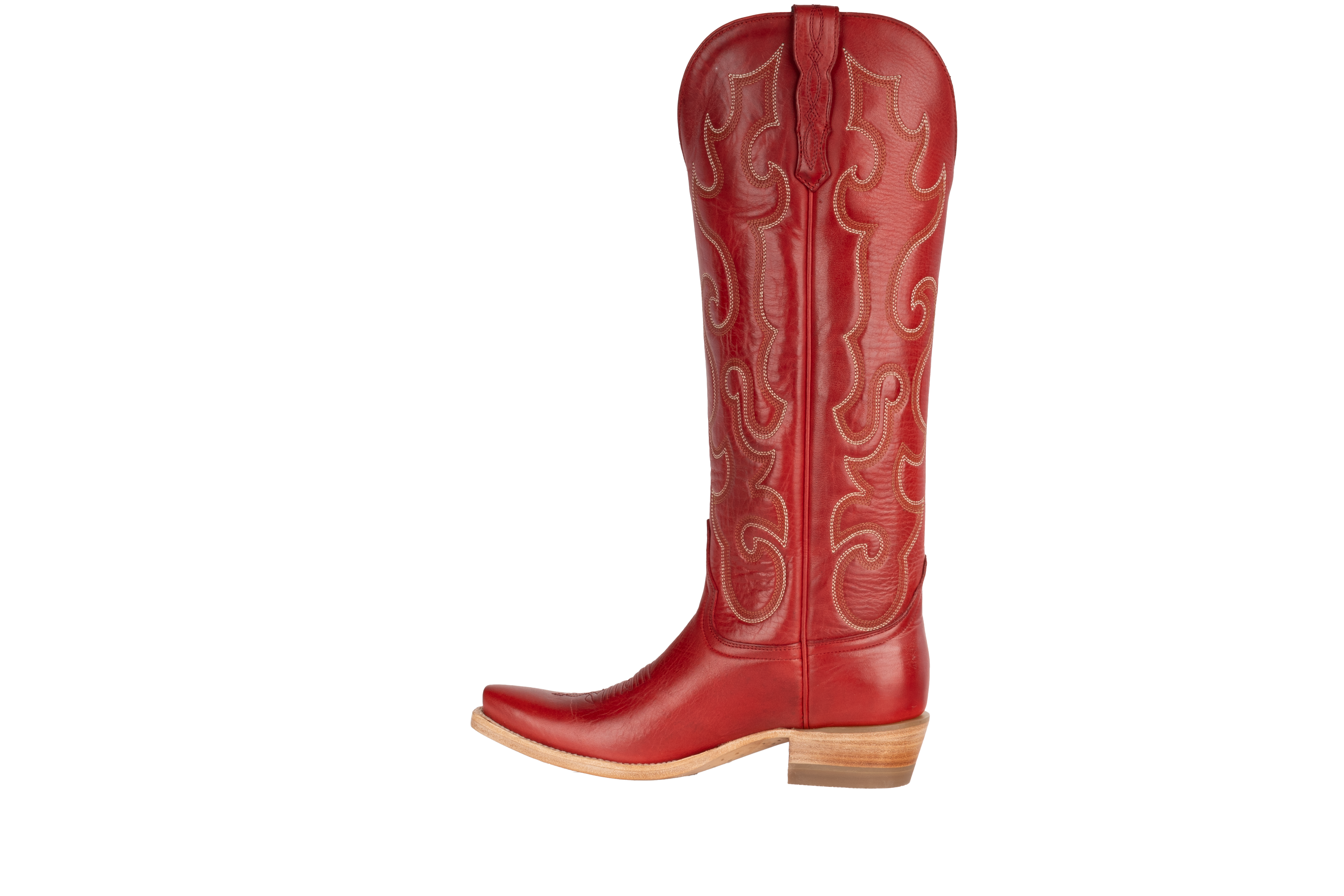 Resistol Boots Cowhide Red - Pointed Toe