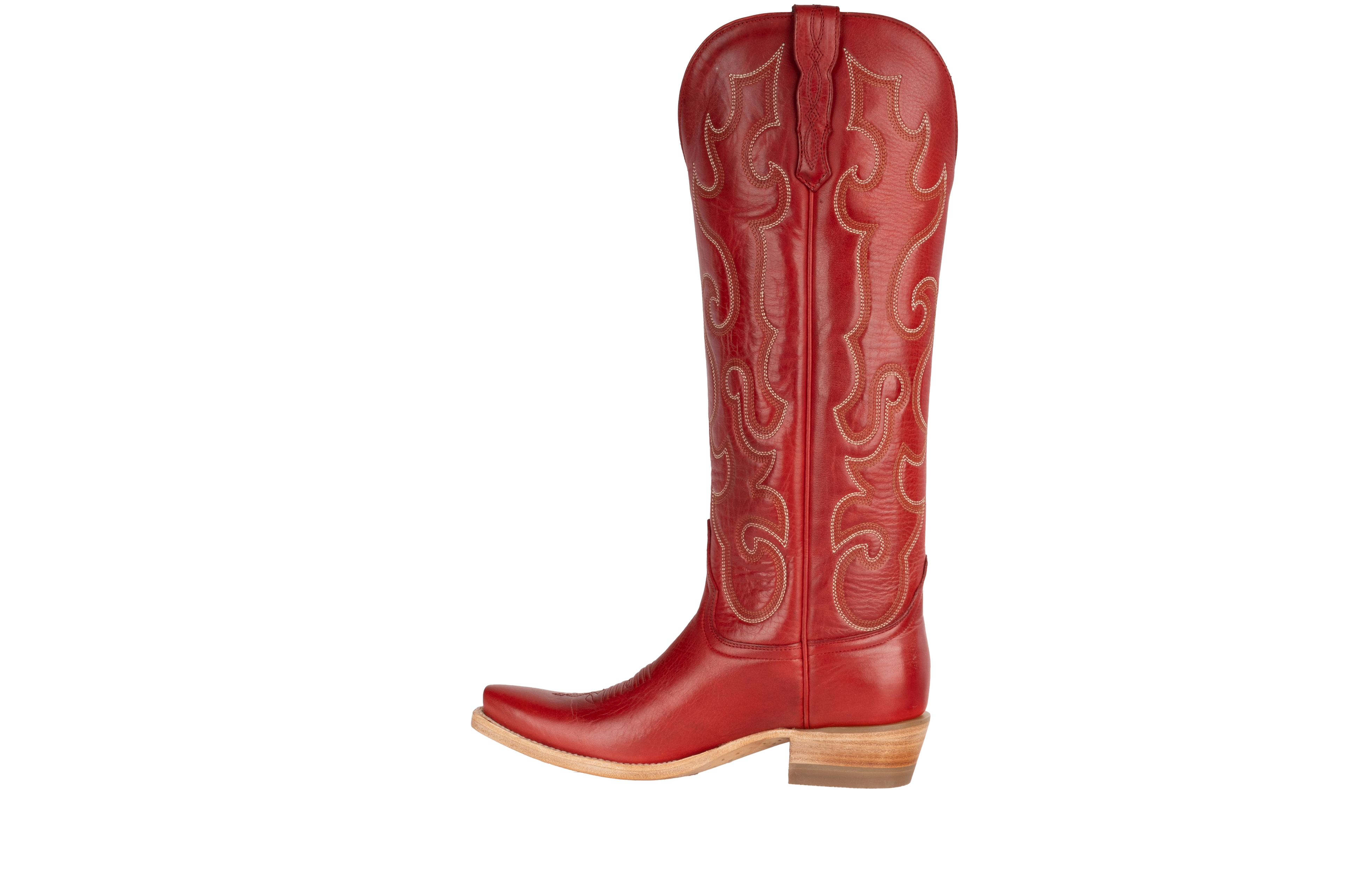 Cowhide Red - Pointed Toe