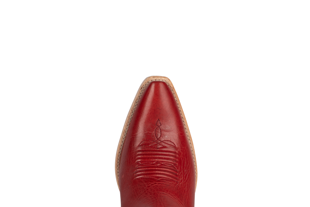 Cowhide Red - Pointed Toe