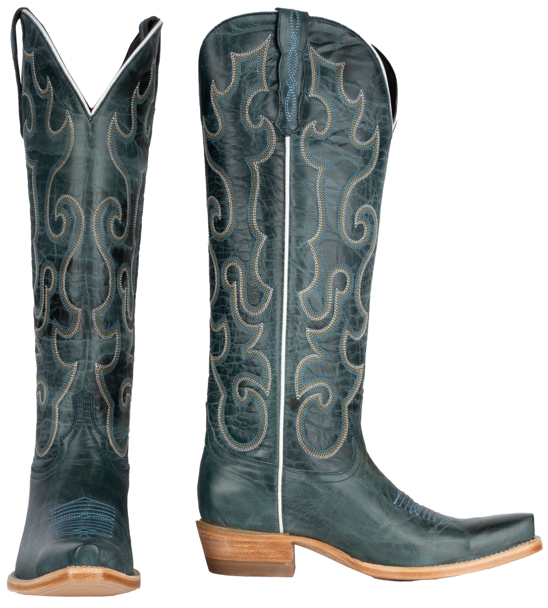 Resistol Boots Maddog Goat Blue - Pointed Toe