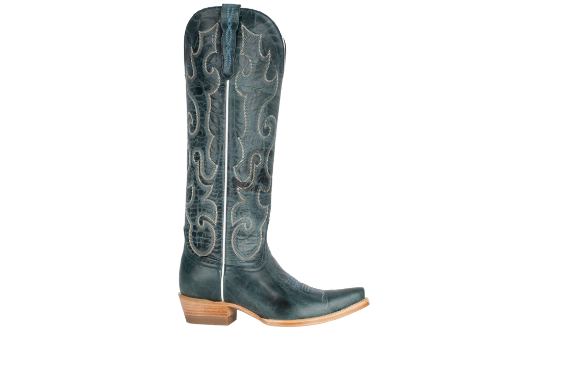 Resistol Boots Maddog Goat Blue - Pointed Toe