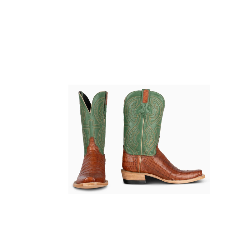 Resistol Boots Barnwood Caiman Tail Cutter Toe