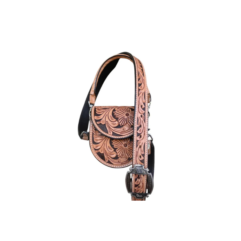 Double J Saddlery - Sheridan Tooled Small Saddle Bag