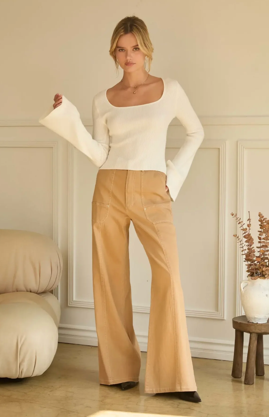 Square Neck Sweater