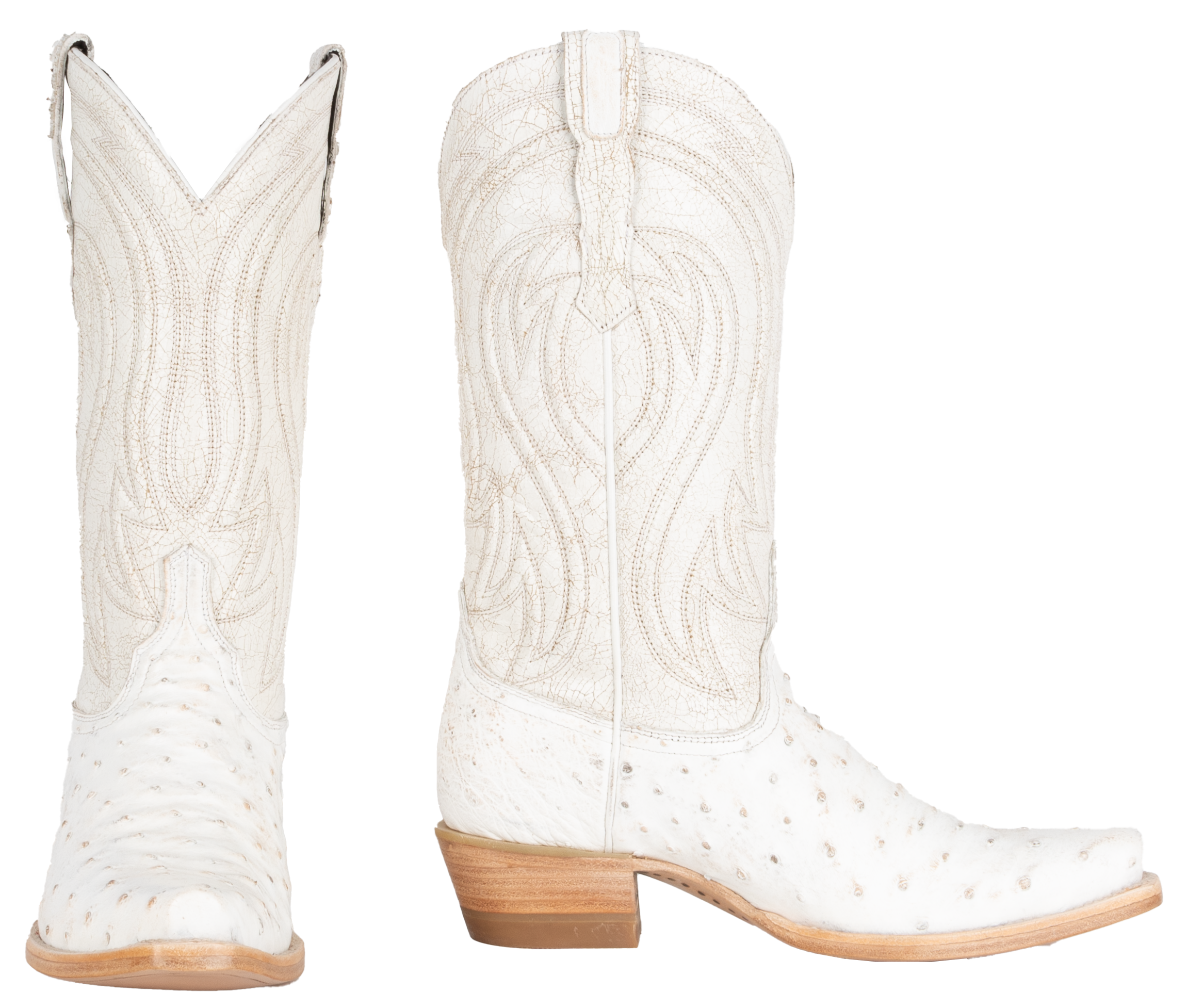 Full Quill Ostrich Bone - Pointed Toe