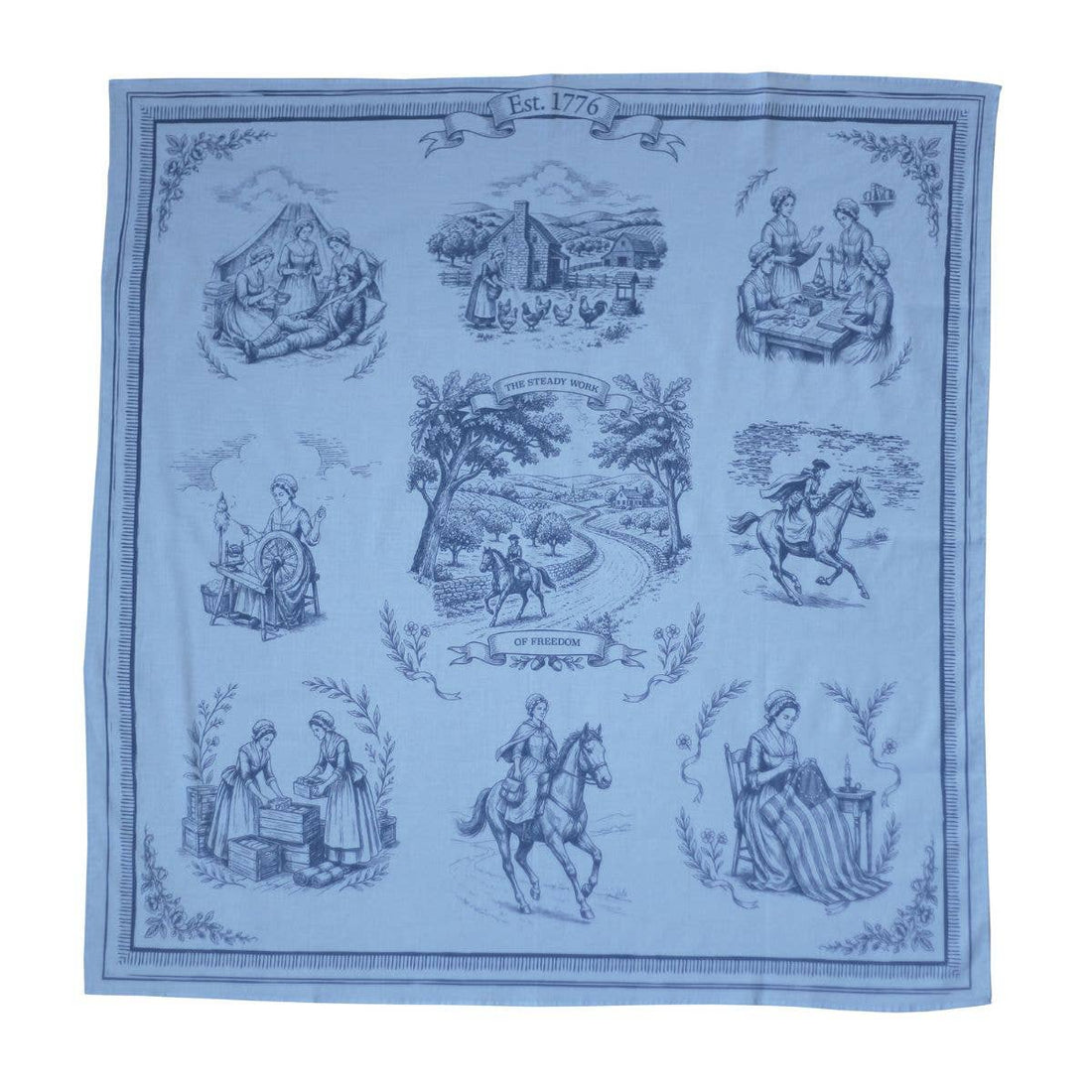 Ladies of 1776 Bandana | American Patriotic Bandana Blue