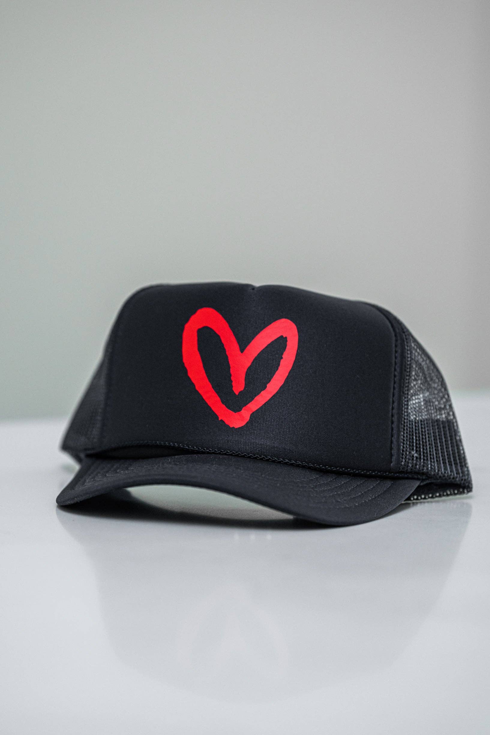 Imperfect Heart Trucker Hat - Classic Colorways: Navy/Red