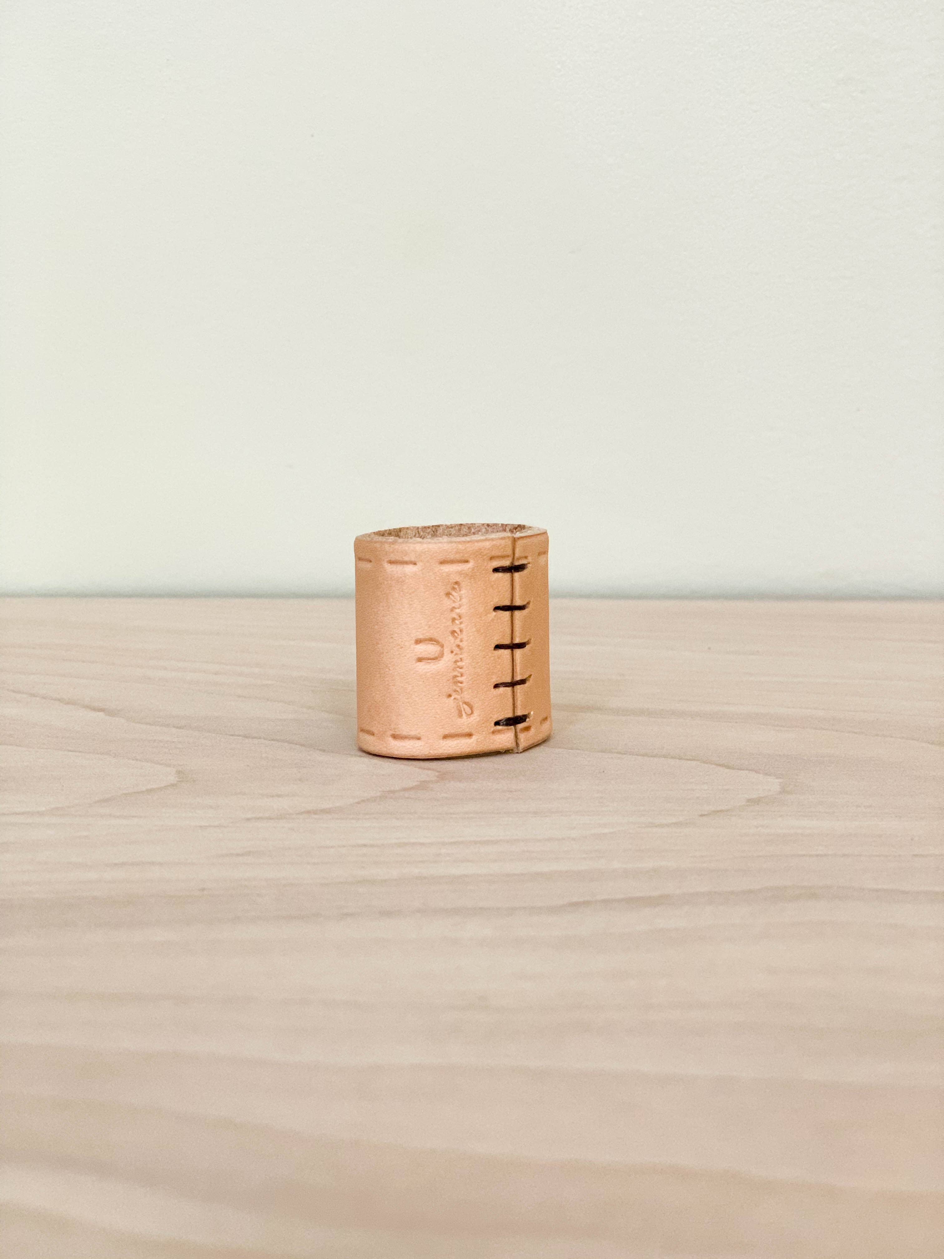 Leather Bandana Slide - Studded Dash - Scarf Ring