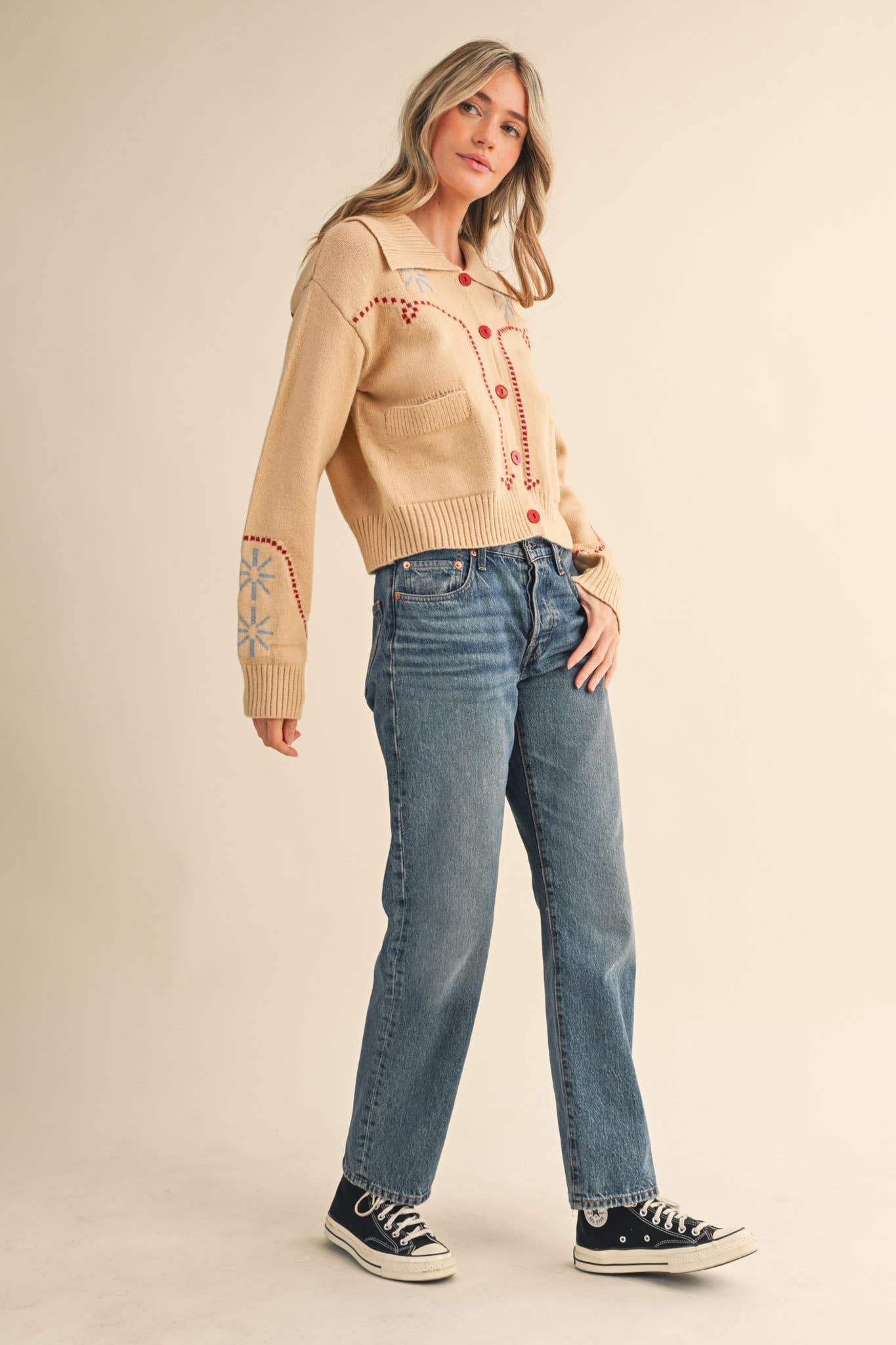 WESTERN DESIGN SWEATER CARDIGAN