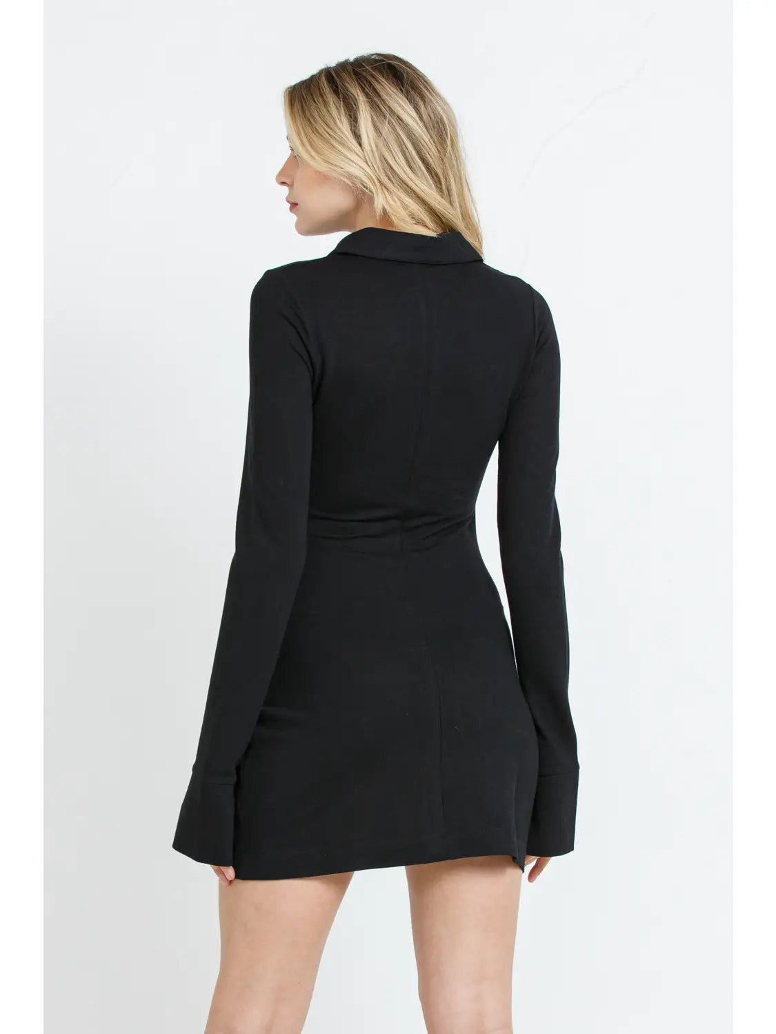 Shimering Jersey Ruched Placket