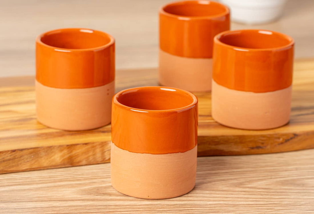 Moroccan Terracotta Cups: Cream