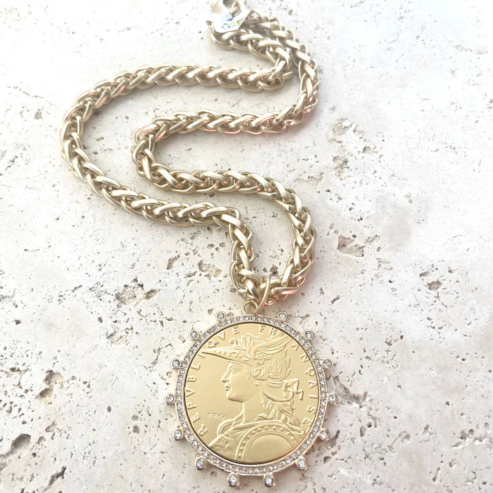 Gold coin Pendant