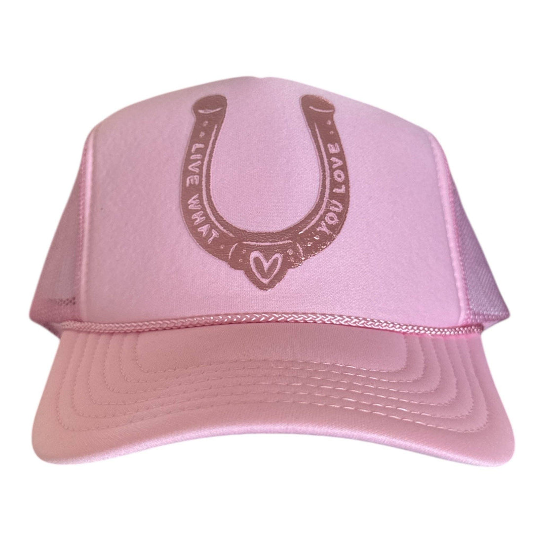 Lucky in Love Trucker: DARK GREEN - GOLD