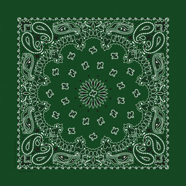 Bandanna - 22" MADE IN USA - Hunter Paisley