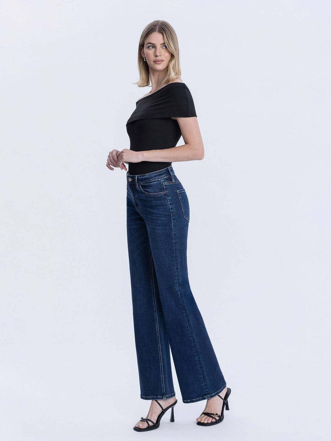 High Rise Dark Wash Vintage Flare Jeans