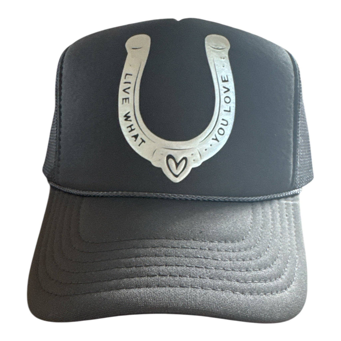 Lucky in Love Trucker: DARK GREEN - GOLD