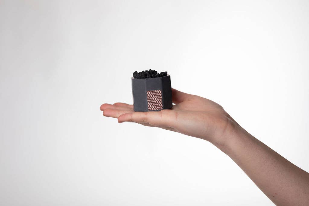 Concrete Match Holder – Modern Brights with 2-Inch Safety Matches