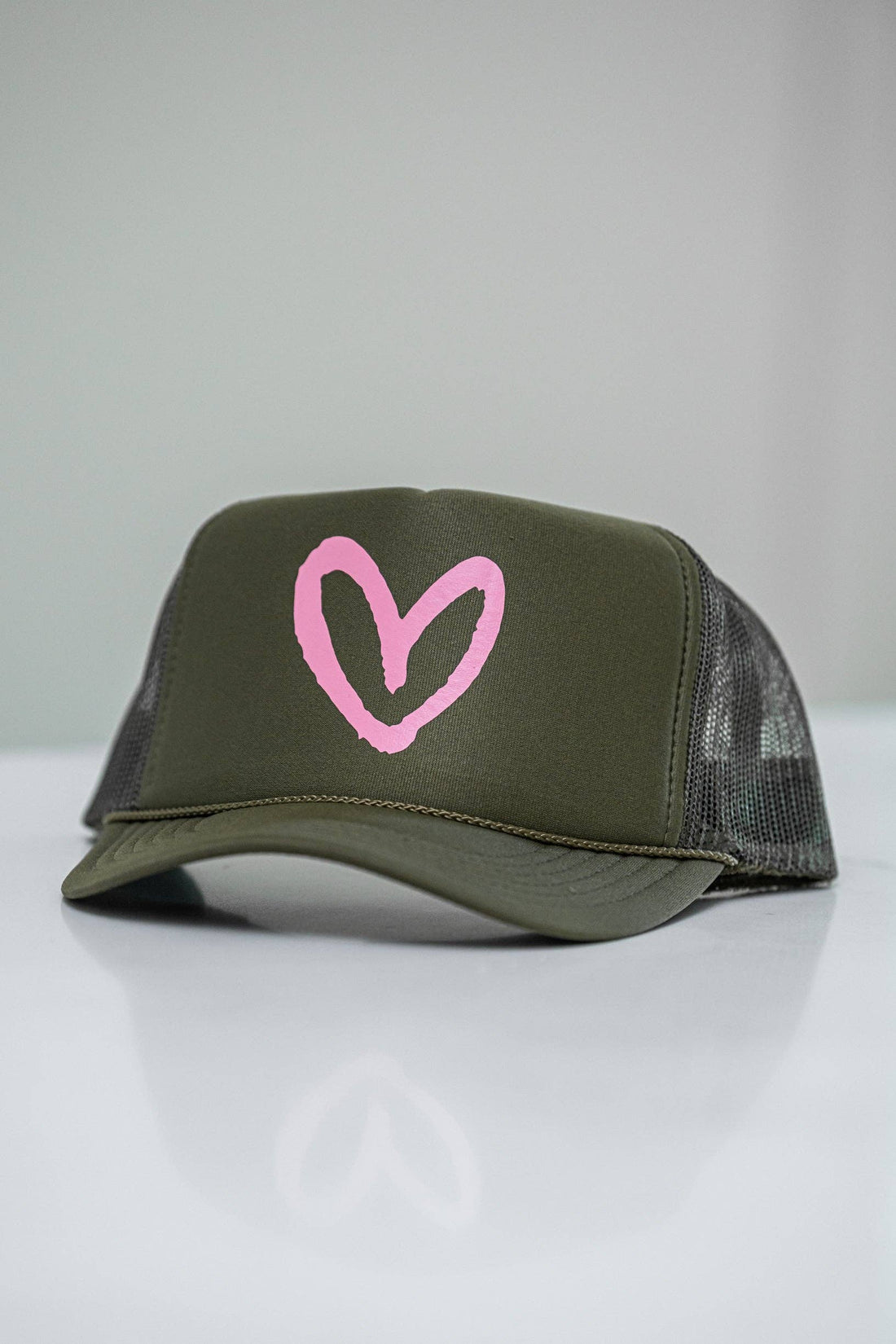 Imperfect Heart Trucker Hat - Classic Colorways: Navy/Red