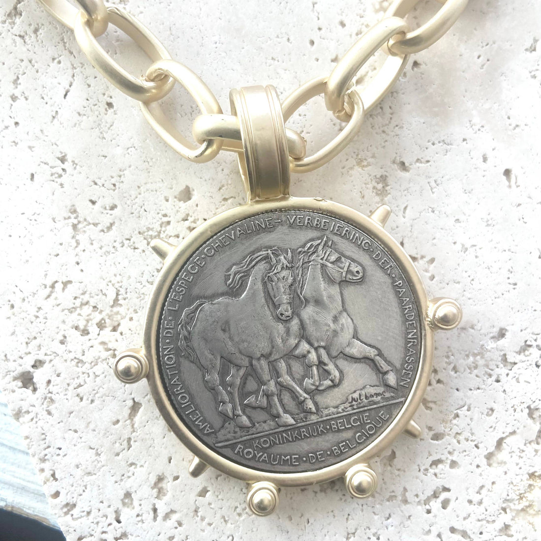 Horse Coin Pendant