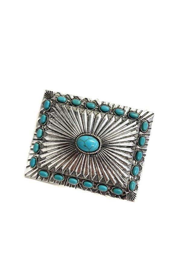 Western Turquoise Stone Concho Belt