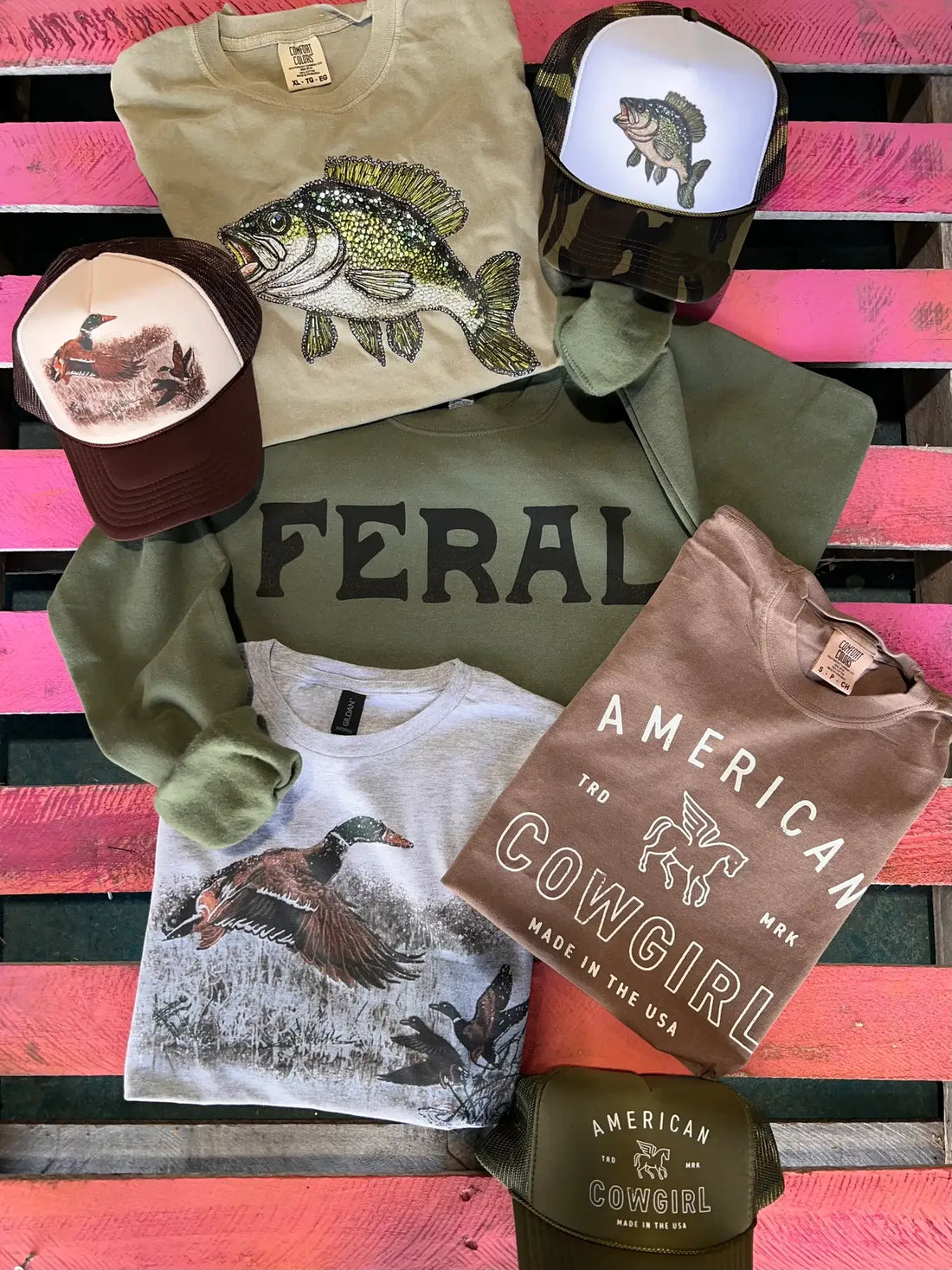 Retro Duck Trucker Caps: Brown & Tan