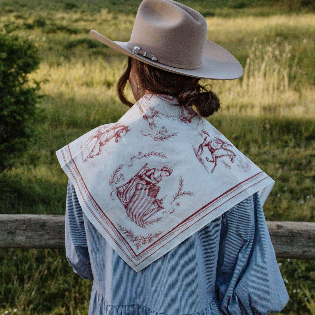 Ladies of 1776 Bandana | American Patriotic Bandana Rose Red