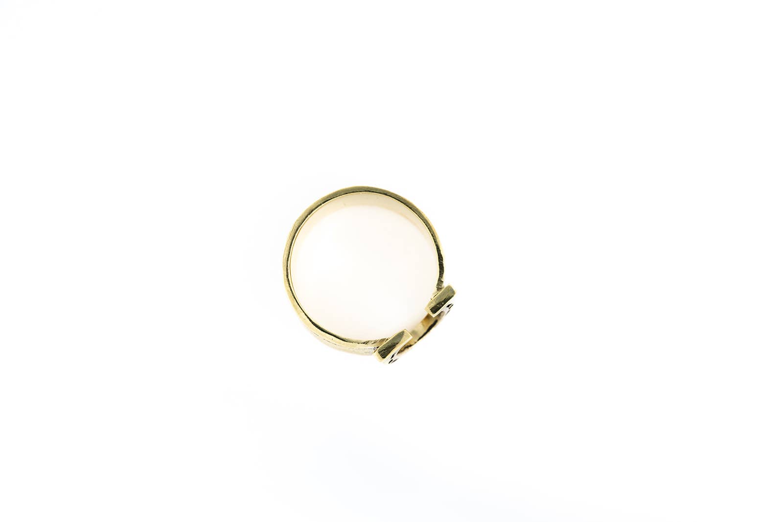 Horseshoe Brass Bandana Slide Ring