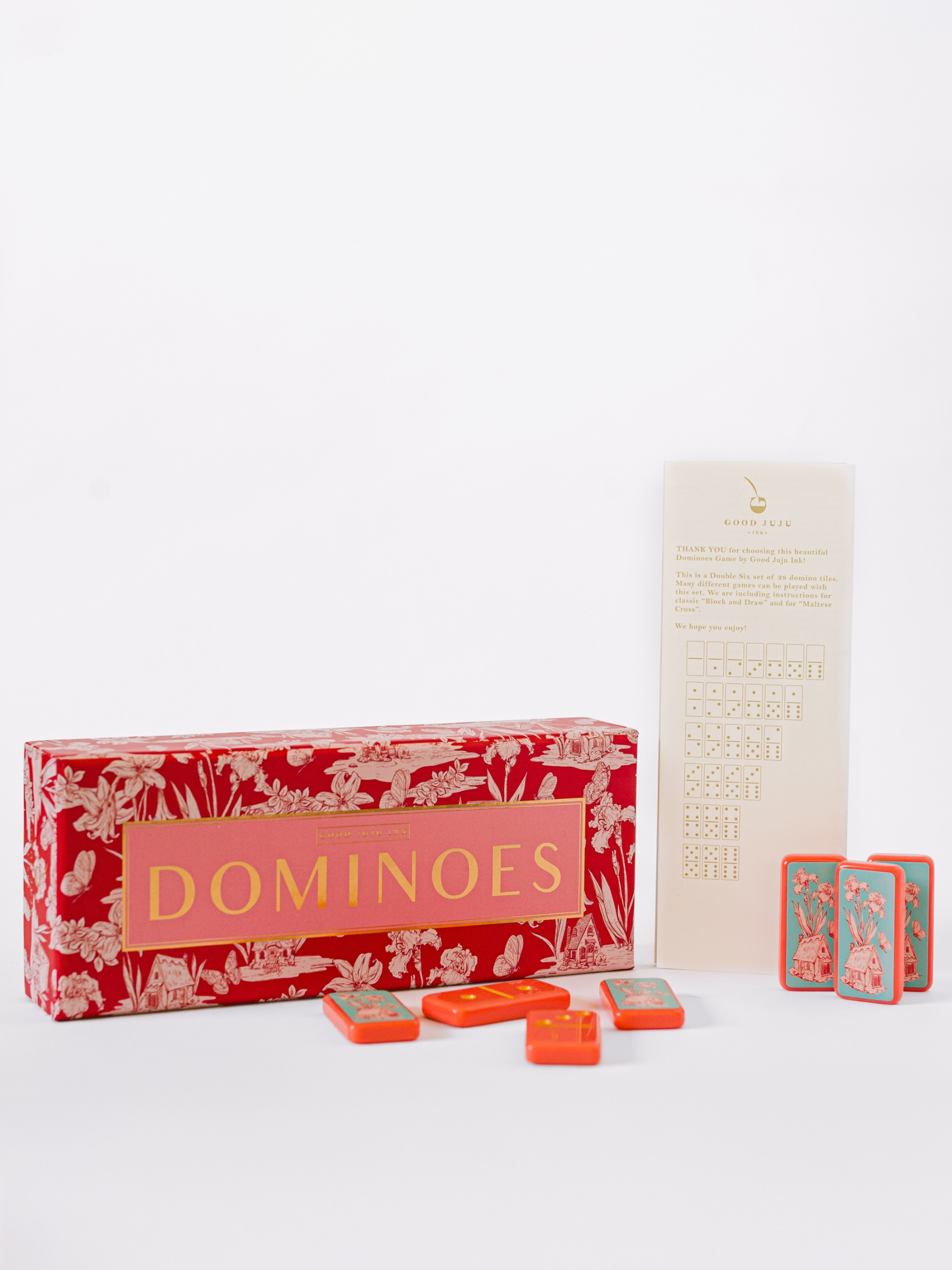 Fairy House Toile Domino Set