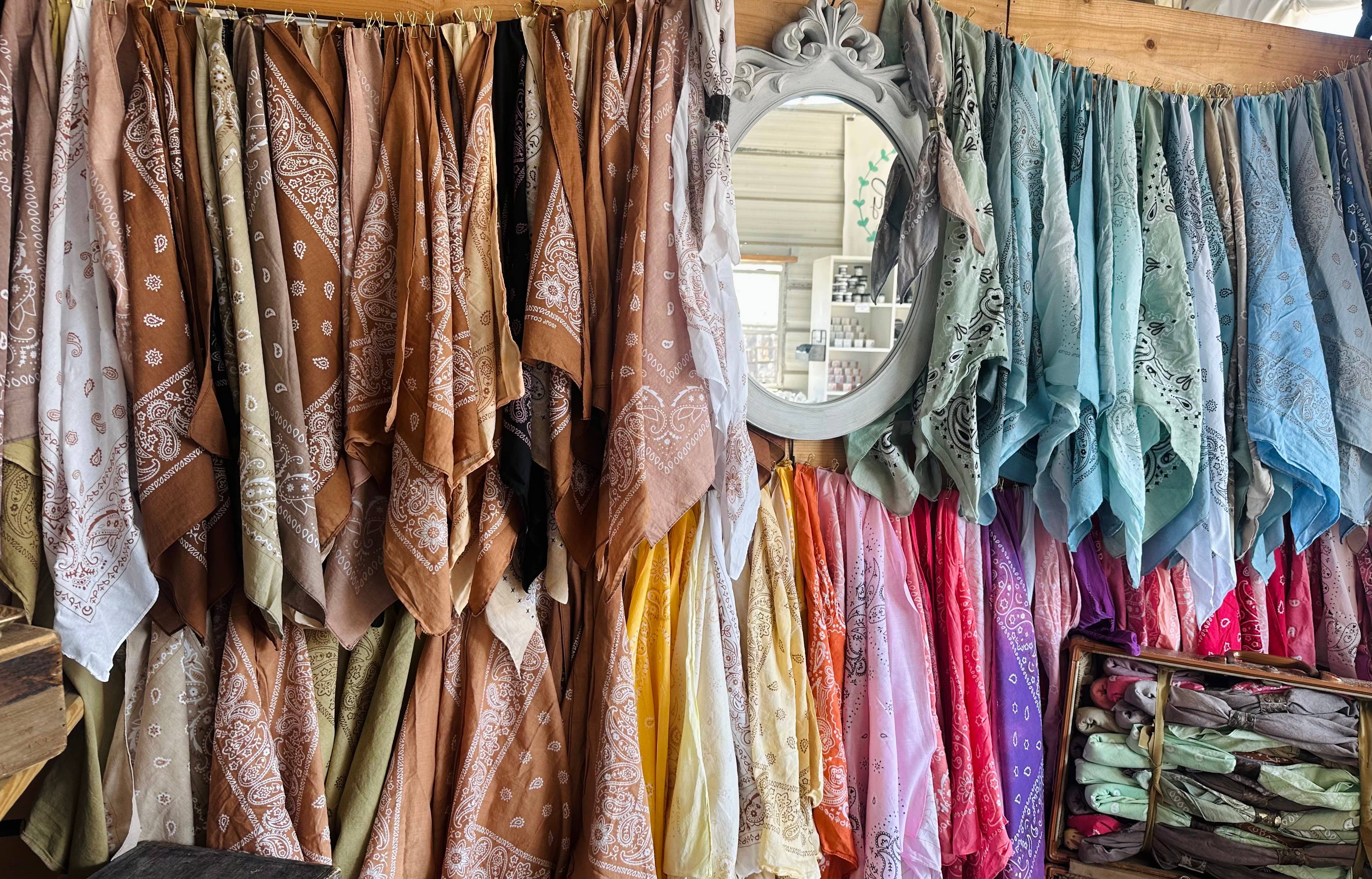 Pink Hand Dyed Bandanas 