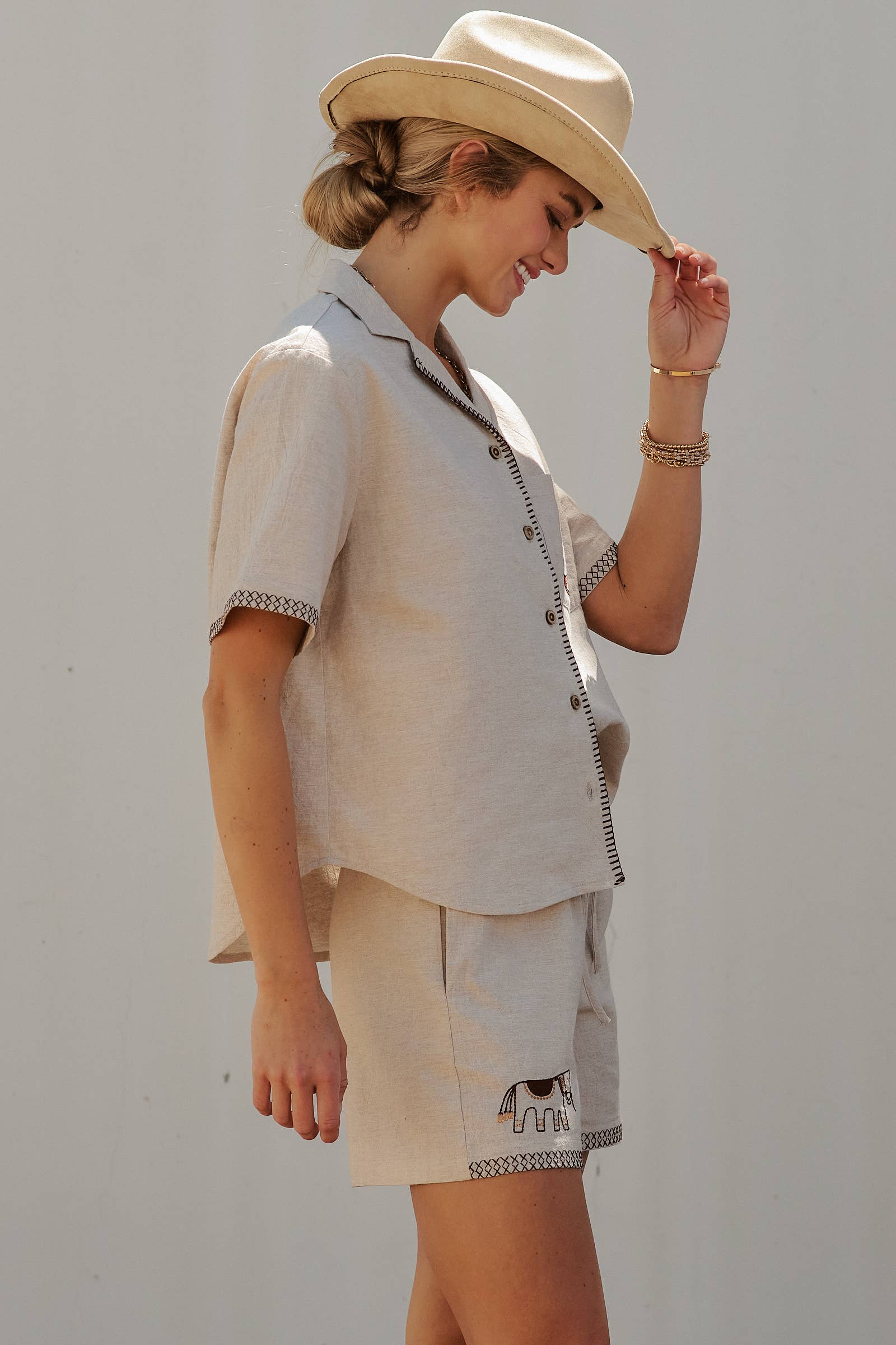 Western Boot Embroidered Pocket Shirt