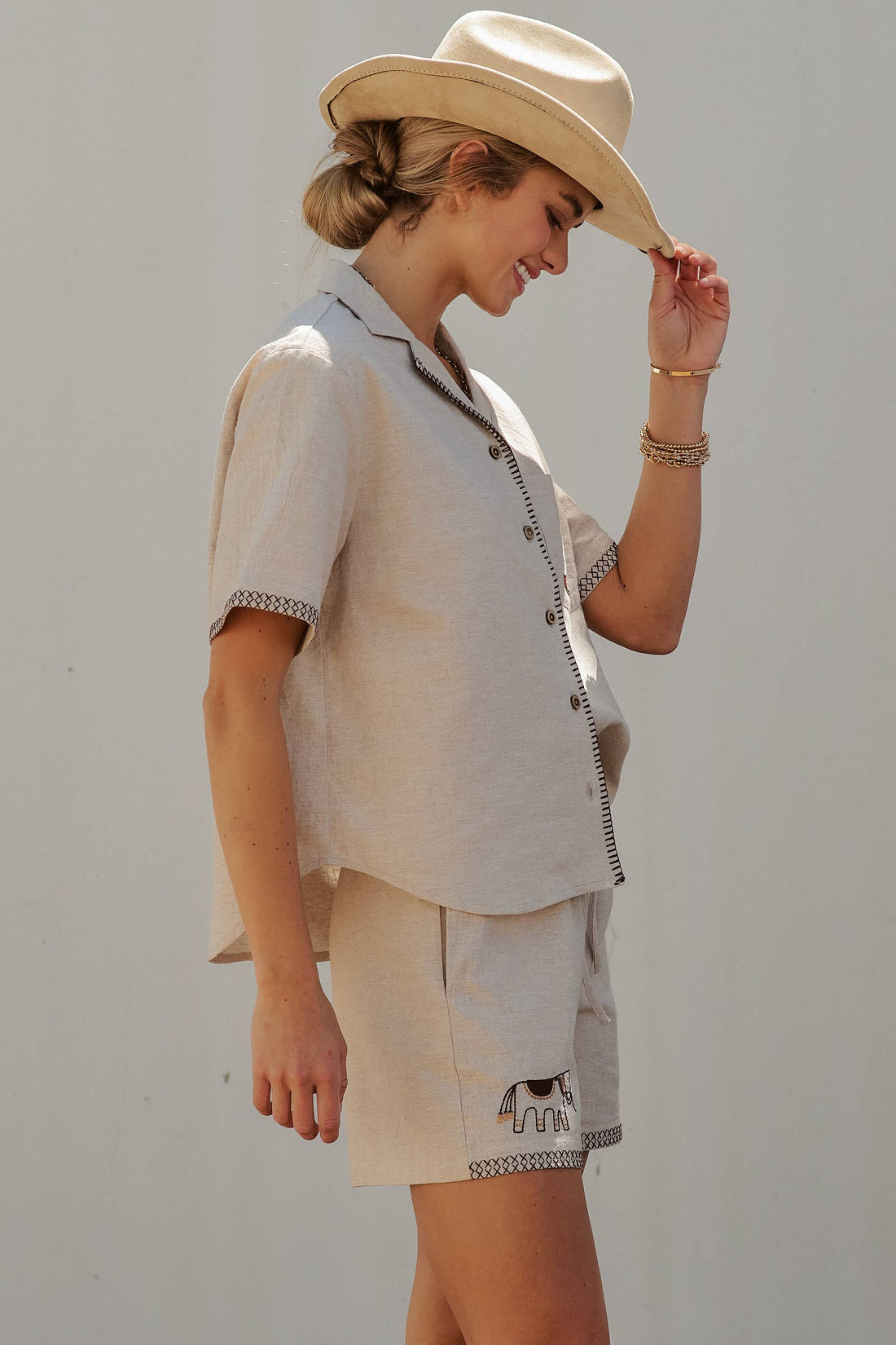 Western Boot Embroidered Pocket Shirt