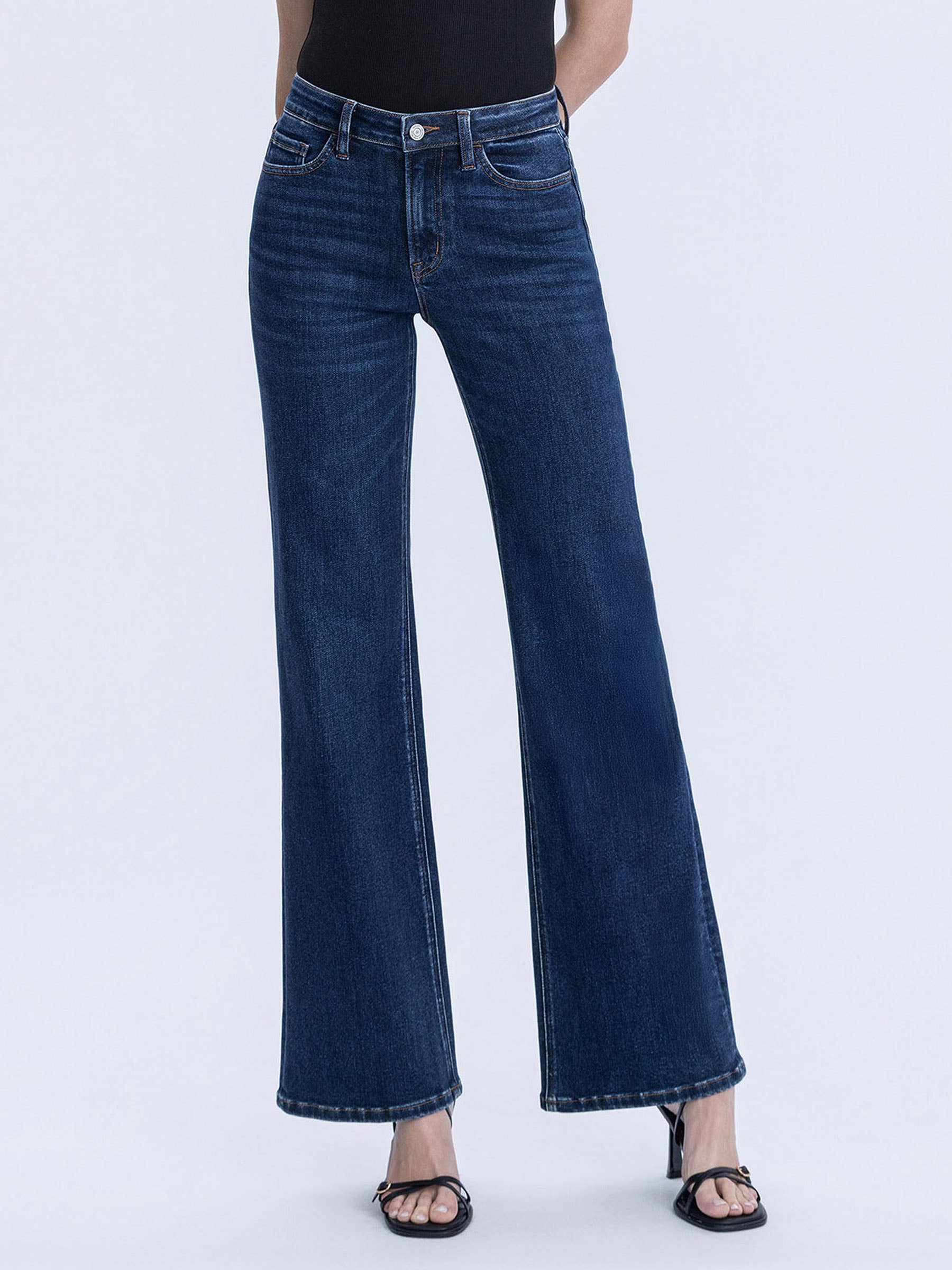 High Rise Dark Wash Vintage Flare Jeans